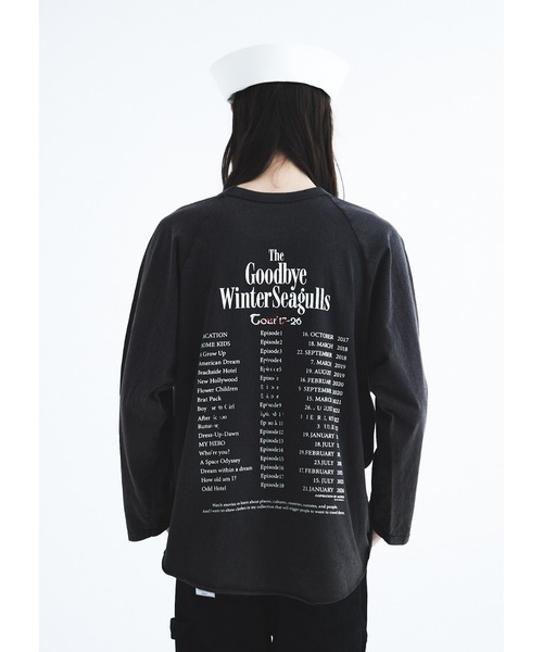 DAIRIKU(ダイリク)の「The Winter SeaguLs Tour Raglan Tee/DAIRIKU(Tシャツ/カットソー・メンズ・ブラック・MEDIUM/SMALL)」の2枚目の写真