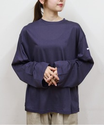 ORCIVAL（オーシバル）の「ORCIVAL/オーシバル　リラックスフィットロングスリーブプルオーバー　SHEER JERSEY RELAX FIT PULLOVER　OR-C0558 BCA（Tシャツ/カットソー）」