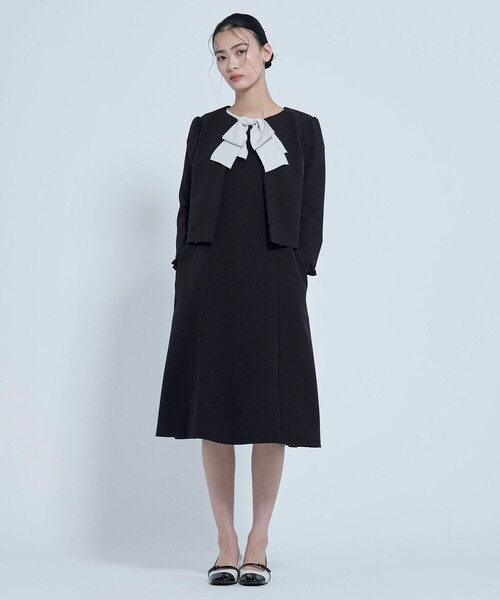 TOCCA(トッカ)の「FRILL BANGLE ボレロ(カーディガン/ボレロ・レディース・ブラック系/アイボリー系・4/0)」の8枚目の写真