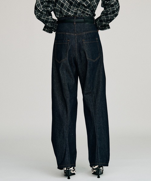 PRANK PROJECT(プランクプロジェクト)の「【2026Autumn Pre-Order】カーブレッグデニム / Curve Leg Denim(デニムパンツ・レディース・ブルー/ネイビー・38/36/34)」の21枚目の写真