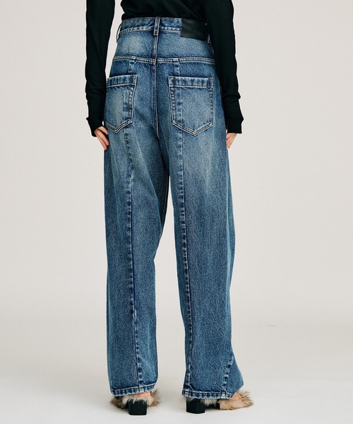 PRANK PROJECT(プランクプロジェクト)の「【2026Autumn Pre-Order】カーブレッグデニム / Curve Leg Denim(デニムパンツ・レディース・ブルー/ネイビー・38/36/34)」の20枚目の写真