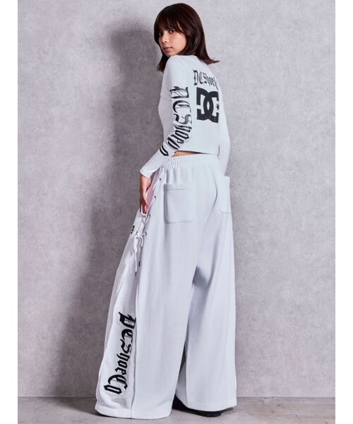 GYDA(ジェイダ)の「GYDA×DC SIDE LACE UP WIDEパンツ(スウェットパンツ・レディース・ブラック/オフホワイト/ピンク・FREE)」の16枚目の写真