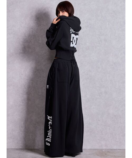 GYDA(ジェイダ)の「GYDA×DC SIDE LACE UP WIDEパンツ(スウェットパンツ・レディース・ブラック/オフホワイト/ピンク・FREE)」の21枚目の写真