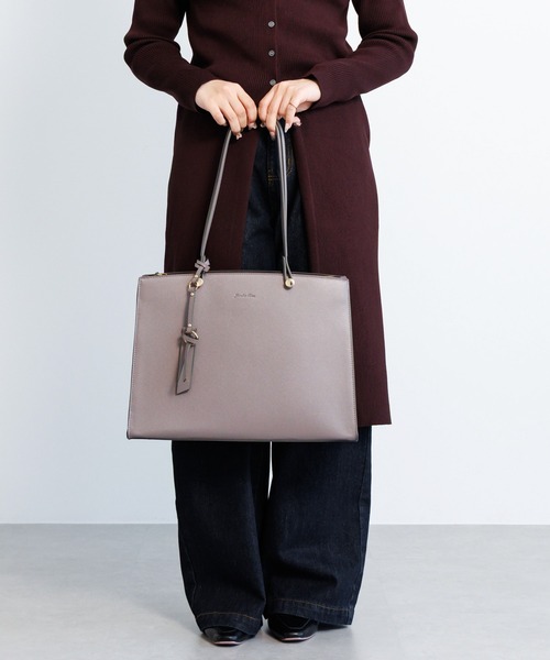 Jewelna Rose(ジュエルナローズ)の「ターミー・トートバッグ2 A4サイズ 16331(トートバッグ・レディース・ブラック/グレー系その他/グレイッシュベージュ・FREE)」の13枚目の写真