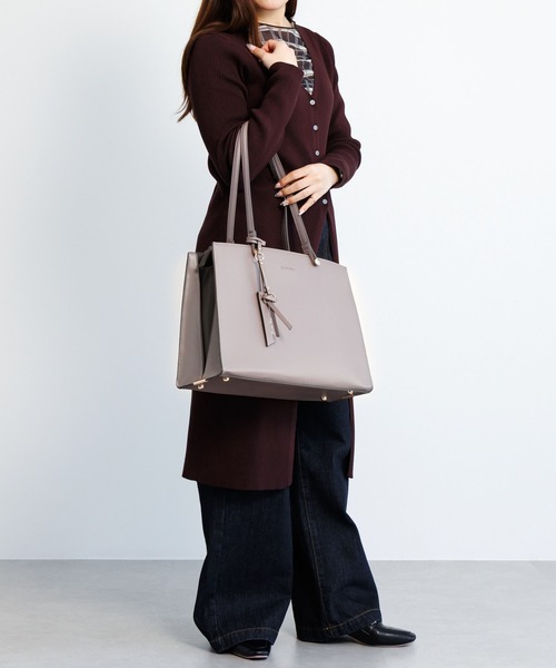 Jewelna Rose(ジュエルナローズ)の「ターミー・トートバッグ2 A4サイズ 16331(トートバッグ・レディース・ブラック/グレー系その他/グレイッシュベージュ・FREE)」の15枚目の写真