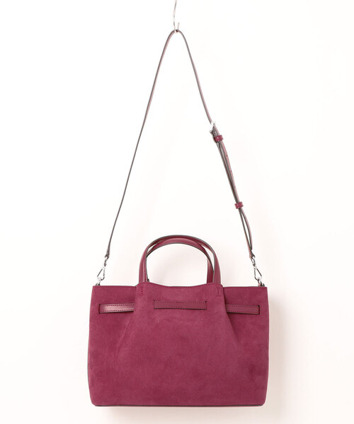 MICHAEL KORS(マイケルコース)の「CARSON センタージップ レザー サッチェル ミディアム(ハンドバッグ・レディース・マルーン・FREE)」の2枚目の写真