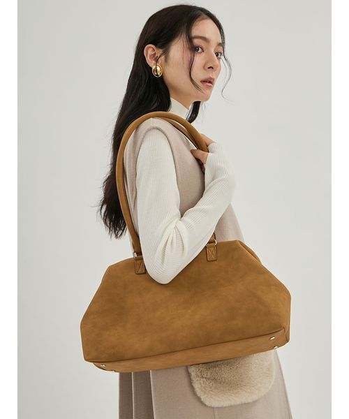 Mila Owen(ミラオーウェン)の「ソフトボストンバッグ(ボストンバッグ・レディース・モカ/ブラック/キャメル・F)」の15枚目の写真