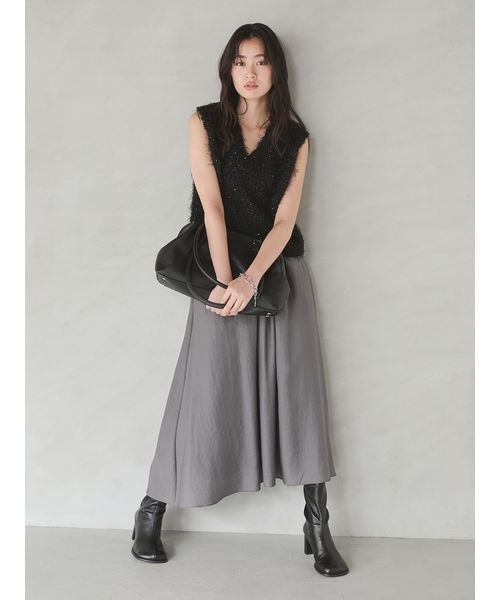 Mila Owen(ミラオーウェン)の「ソフトボストンバッグ(ボストンバッグ・レディース・モカ/ブラック/キャメル・F)」の21枚目の写真