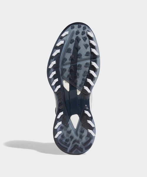adidas(アディダス)の「アディゼロ ZG 25 ボア【adidas Golf/アディダスゴルフ】(スニーカー・メンズ・ホワイト×ネイビー・29.0cm/26.0cm/27.0cm/26.5cm/27.5cm/28.0cm/28.5cm/25.5cm/25.0cm/24.5cm)」の3枚目の写真