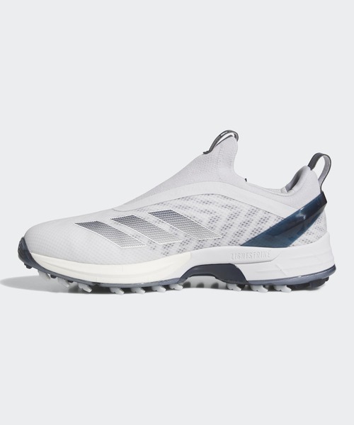 adidas(アディダス)の「アディゼロ ZG 25 ボア【adidas Golf/アディダスゴルフ】(スニーカー・メンズ・ホワイト×ネイビー・29.0cm/26.0cm/27.0cm/26.5cm/27.5cm/28.0cm/28.5cm/25.5cm/25.0cm/24.5cm)」の6枚目の写真