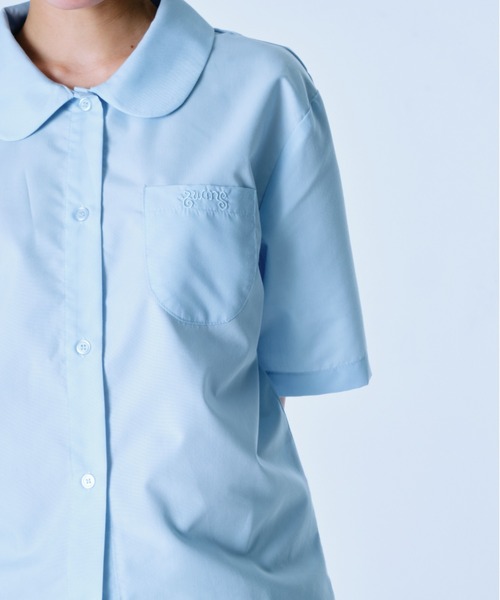 twins（nemne store）（ツインズ）の「twins Uniform oversized shirts（シャツ/ブラウス・レディース・ライトブルー/ライトピンク・フリー）」の6枚目の写真