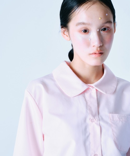 twins（nemne store）（ツインズ）の「twins Uniform oversized shirts（シャツ/ブラウス・レディース・ライトブルー/ライトピンク・フリー）」の7枚目の写真