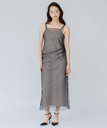SENEE（セニー）の「tulle drape cami onepiece（チュールドレープキャミワンピース）（ワンピース）」