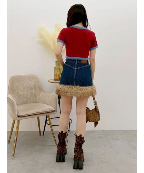 EVRIS（エヴリス）の「シャギーロゴニットトップス　秋服（ニット/セーター・レディース・レッド/グレー/ブラウン/ブラック・FREE）」の19枚目の写真