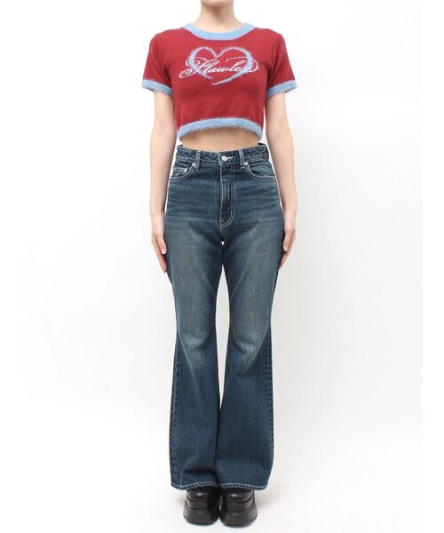 EVRIS（エヴリス）の「シャギーロゴニットトップス　秋服（ニット/セーター・レディース・レッド/グレー/ブラウン/ブラック・FREE）」の14枚目の写真