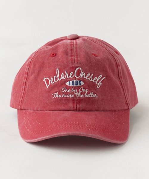 Text Embroidery Cotton Baseball Cap / テキスト刺繍 コットン ベース