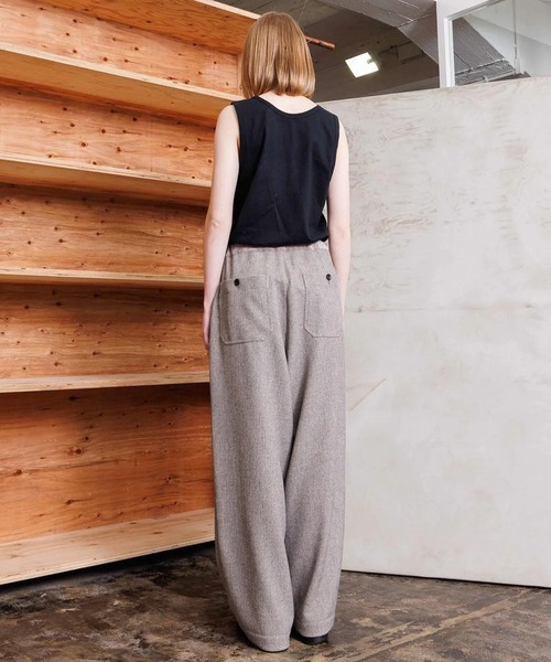VOAAOV(ヴォアーブ)の「【VOAAOV】TWEEDY Easy Wide Pants(その他パンツ・メンズ・チャコールグレー/グレイッシュベージュ・1/2)」の8枚目の写真