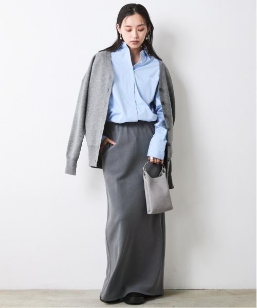 CHIC STYLE(シックスタイル)の「ベーシックシャツ<大きいサイズ有>シックスタイル(シャツ/ブラウス・レディース・オフホワイト/ブルー・L/M/5L/4L/3L/LL)」の18枚目の写真