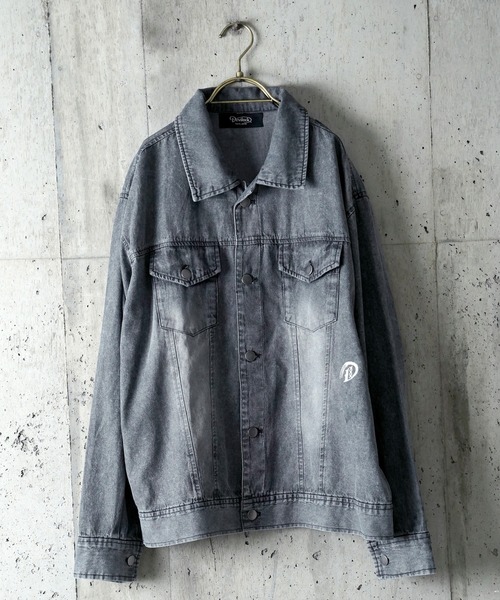 DEVILOCK（デビロック）の「DEVILOCK LIGHT DENIM SWITCHING JACKET（シャツ/ブラウス・メンズ・ブラック/ブルー・MEDIUM/LARGE）」の5枚目の写真