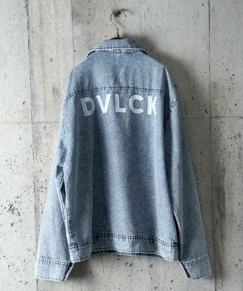 DEVILOCK（デビロック）の「DEVILOCK LIGHT DENIM SWITCHING JACKET（シャツ/ブラウス・メンズ・ブラック/ブルー・MEDIUM/LARGE）」の8枚目の写真