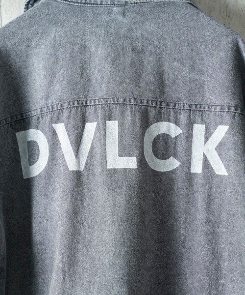 DEVILOCK（デビロック）の「DEVILOCK LIGHT DENIM SWITCHING JACKET（シャツ/ブラウス・メンズ・ブラック/ブルー・MEDIUM/LARGE）」の9枚目の写真