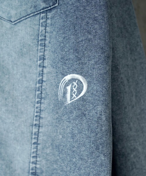 DEVILOCK（デビロック）の「DEVILOCK LIGHT DENIM SWITCHING JACKET（シャツ/ブラウス・メンズ・ブラック/ブルー・MEDIUM/LARGE）」の11枚目の写真
