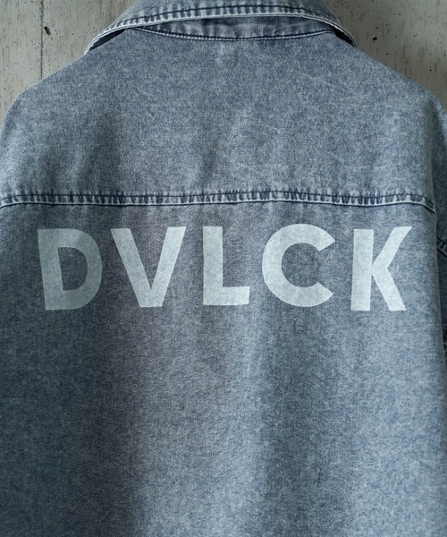 DEVILOCK（デビロック）の「DEVILOCK LIGHT DENIM SWITCHING JACKET（シャツ/ブラウス・メンズ・ブラック/ブルー・MEDIUM/LARGE）」の12枚目の写真
