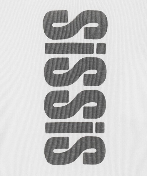 ER(イーアール)の「<ER>SIS グラフィック リブ タンクトップ(Tシャツ/カットソー・レディース・ホワイト/ブラック・FREE)」の12枚目の写真