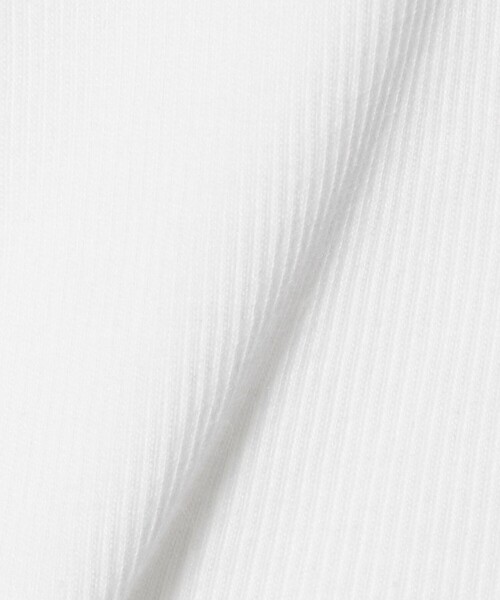 ER(イーアール)の「<ER>SIS グラフィック リブ タンクトップ(Tシャツ/カットソー・レディース・ホワイト/ブラック・FREE)」の11枚目の写真