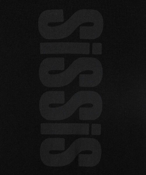 ER(イーアール)の「<ER>SIS グラフィック リブ タンクトップ(Tシャツ/カットソー・レディース・ホワイト/ブラック・FREE)」の6枚目の写真