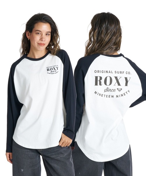 ROXY(ロキシー)の「ROXY MISTY RAGLAN ラグラン長袖Tシャツ ロンT 【2026年秋冬モデル】/ロキシー(Tシャツ/カットソー・レディース・ブラック/ネイビー/ベージュ/パープル・LARGE/SMALL/MEDIUM)」の2枚目の写真