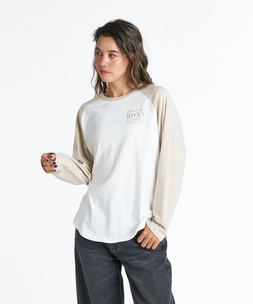 ROXY(ロキシー)の「ROXY MISTY RAGLAN ラグラン長袖Tシャツ ロンT 【2026年秋冬モデル】/ロキシー(Tシャツ/カットソー・レディース・ブラック/ネイビー/ベージュ/パープル・LARGE/SMALL/MEDIUM)」の11枚目の写真
