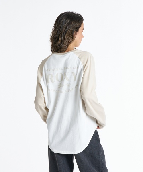 ROXY(ロキシー)の「ROXY MISTY RAGLAN ラグラン長袖Tシャツ ロンT 【2026年秋冬モデル】/ロキシー(Tシャツ/カットソー・レディース・ブラック/ネイビー/ベージュ/パープル・LARGE/SMALL/MEDIUM)」の12枚目の写真