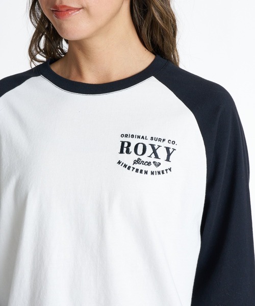 ROXY(ロキシー)の「ROXY MISTY RAGLAN ラグラン長袖Tシャツ ロンT 【2026年秋冬モデル】/ロキシー(Tシャツ/カットソー・レディース・ブラック/ネイビー/ベージュ/パープル・LARGE/SMALL/MEDIUM)」の6枚目の写真