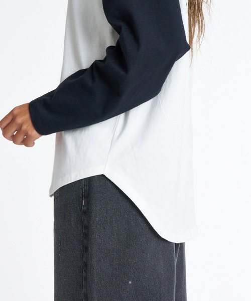 ROXY(ロキシー)の「ROXY MISTY RAGLAN ラグラン長袖Tシャツ ロンT 【2026年秋冬モデル】/ロキシー(Tシャツ/カットソー・レディース・ブラック/ネイビー/ベージュ/パープル・LARGE/SMALL/MEDIUM)」の8枚目の写真