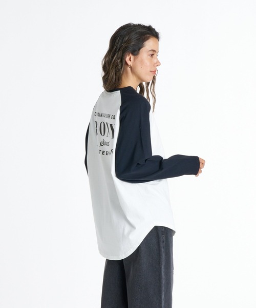 ROXY(ロキシー)の「ROXY MISTY RAGLAN ラグラン長袖Tシャツ ロンT 【2026年秋冬モデル】/ロキシー(Tシャツ/カットソー・レディース・ブラック/ネイビー/ベージュ/パープル・LARGE/SMALL/MEDIUM)」の10枚目の写真