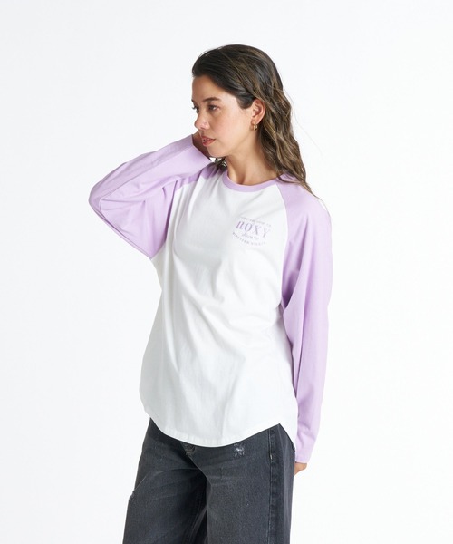 ROXY(ロキシー)の「ROXY MISTY RAGLAN ラグラン長袖Tシャツ ロンT 【2026年秋冬モデル】/ロキシー(Tシャツ/カットソー・レディース・ブラック/ネイビー/ベージュ/パープル・LARGE/SMALL/MEDIUM)」の15枚目の写真