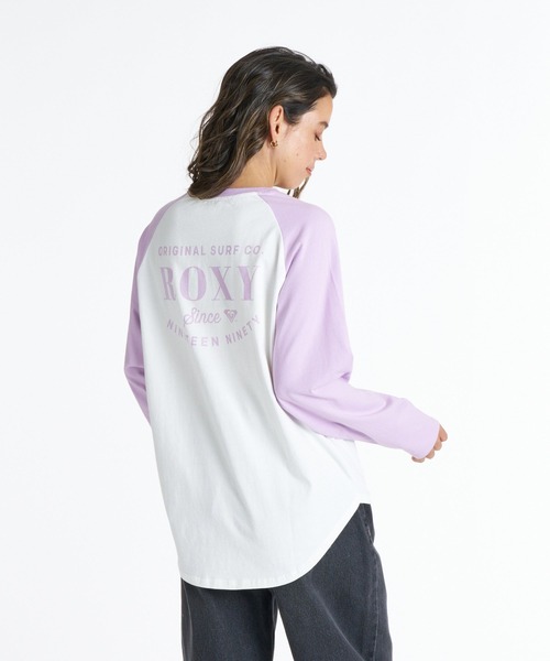 ROXY(ロキシー)の「ROXY MISTY RAGLAN ラグラン長袖Tシャツ ロンT 【2026年秋冬モデル】/ロキシー(Tシャツ/カットソー・レディース・ブラック/ネイビー/ベージュ/パープル・LARGE/SMALL/MEDIUM)」の16枚目の写真