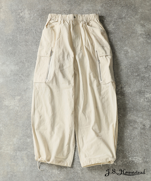 JOURNAL STANDARD J.S HOMESTEAD(ジャーナルスタンダードホームステッド)の「J.S.Homestead / ファンクショナリィ ドラム パンツ(その他パンツ・メンズ・アイボリー/ブラック/カーキ・LARGE/MEDIUM)」の2枚目の写真