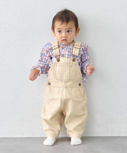 CIAOPANIC TYPY(チャオパニックティピー)の「【BABY】Qinnダックサロペット綿100%(80~100㎝)(サロペット/オーバーオール・キッズ・グリーン/キャメル/オフホワイト・100/90/80)」の12枚目の写真
