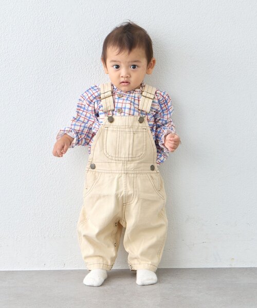 CIAOPANIC TYPY(チャオパニックティピー)の「【BABY】Qinnダックサロペット綿100%(80~100㎝)(サロペット/オーバーオール・キッズ・グリーン/キャメル/オフホワイト・100/90/80)」の13枚目の写真