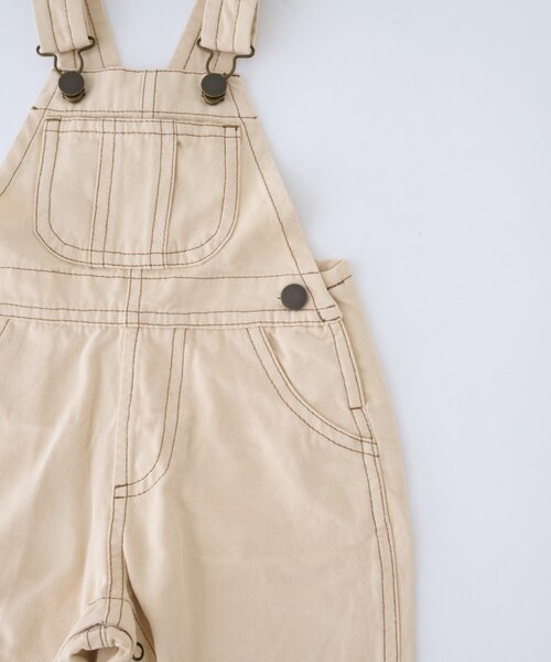 CIAOPANIC TYPY(チャオパニックティピー)の「【BABY】Qinnダックサロペット綿100%(80~100㎝)(サロペット/オーバーオール・キッズ・グリーン/キャメル/オフホワイト・100/90/80)」の6枚目の写真
