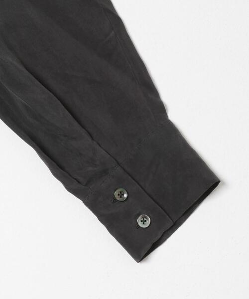 URBAN RESEARCH(アーバンリサーチ)の「キュプラ2wayシャツ(シャツ/ブラウス・レディース・チャコールグレー/ブラウン/ブルー系その他/オフホワイト・FREE)」の17枚目の写真