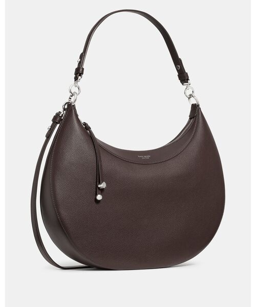 kate spade new york（ケイトスペード ニューヨーク）の「リブ ラージ ショルダー バッグ（ショルダーバッグ・レディース・ブラウン・ONESIZE）」の4枚目の写真