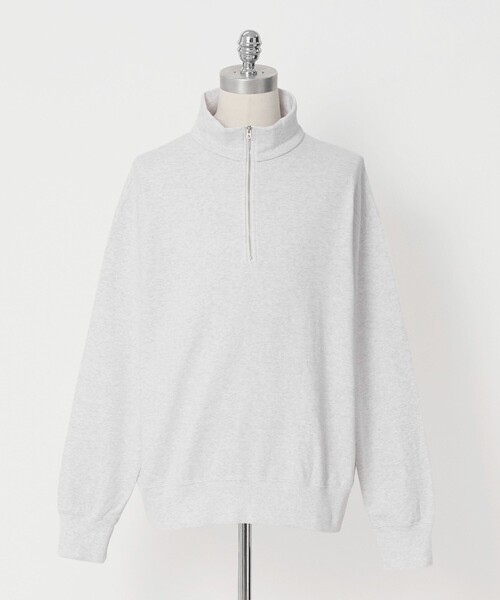 LOEFF(ロエフ)の「<LOEFF> ハーフジップ スウェット UNISEX(スウェット・レディース・ライトグレー・1/0/2)」の1枚目の写真