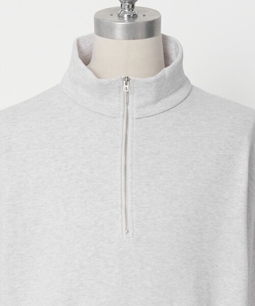LOEFF(ロエフ)の「<LOEFF> ハーフジップ スウェット UNISEX(スウェット・レディース・ライトグレー・1/0/2)」の3枚目の写真