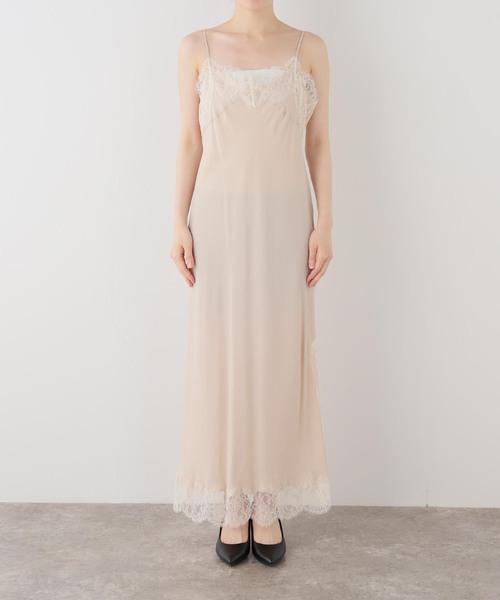 EVERYDAY I LIKE.(エヴリディアイライク)の「*Lace Trimmed Dress(ワンピース・レディース・ベージュ・FREE)」の12枚目の写真