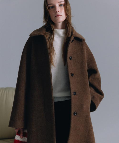 haag（ヘイグ）の「a wool single coat (brown)（チェスターコート・レディース・その他・0/01）」の3枚目の写真
