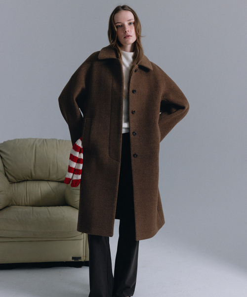 haag（ヘイグ）の「a wool single coat (brown)（チェスターコート・レディース・その他・0/01）」の7枚目の写真