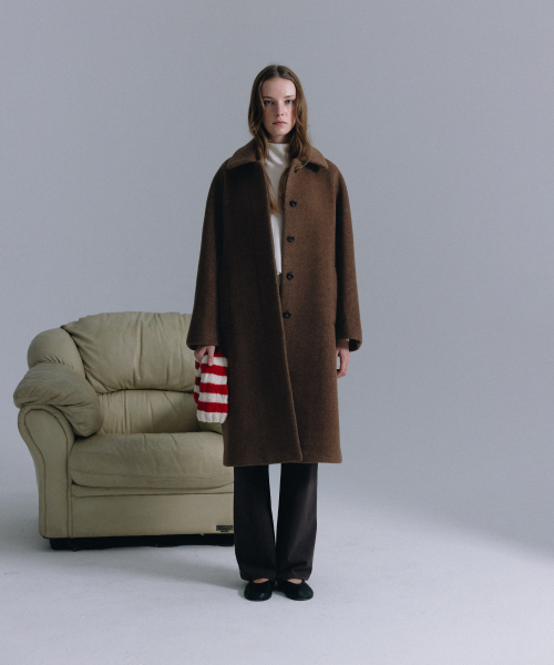 haag（ヘイグ）の「a wool single coat (brown)（チェスターコート・レディース・その他・0/01）」の9枚目の写真